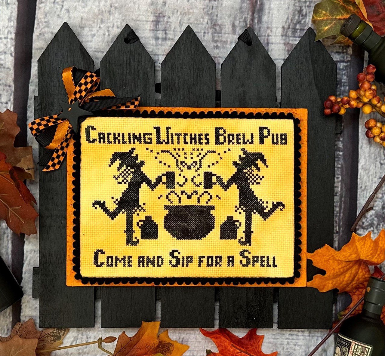 Cackling Witches Brew Pub - Cross Stitch Pattern