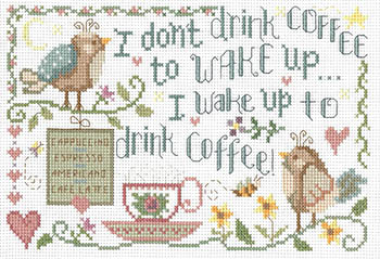 Early Bird Coffee - Cross Stitch Pattern
