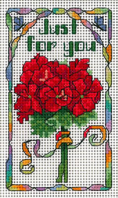 Geranium - Red - Cross Stitch Pattern 