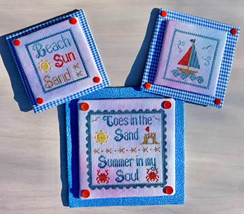 Beach Lovers 3-Pack - Cross Stitch Pattern