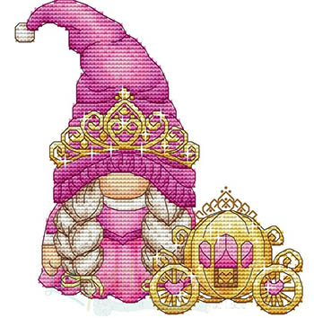 Princess Gnome - Cross Stitch Pattern 