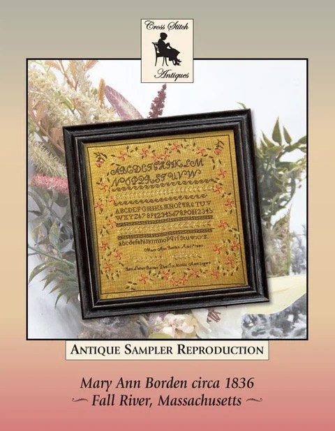 Mary Ann Borden 1836 Massachusetts - Cross Stitch Pattern