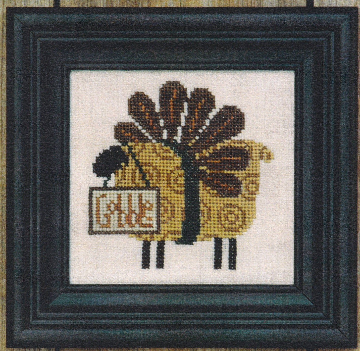 Gertie Gobble - Thanksgiving Cross Stitch Pattern