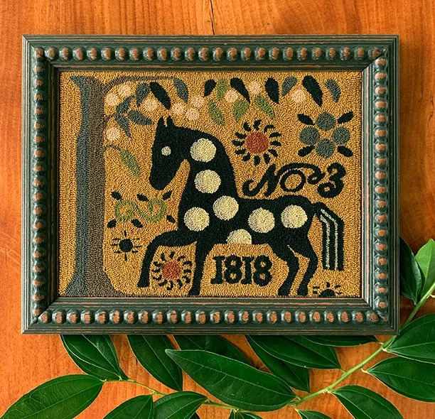 Spot The Horse Punchneedle - Cross Stitch Pattern