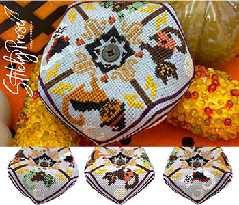 Meowster Mash Biscornu  - Cross Stitch Pattern