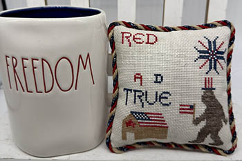 Red, White And True - Cross Stitch Pattern