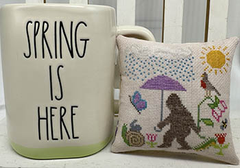 Bigfoot In Spring - Cross Stitch Pattern