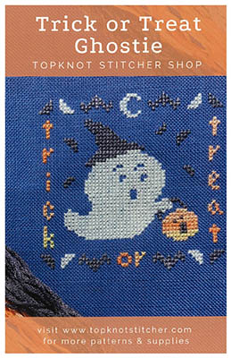 Trick Or Treat Ghostie - Cross Stitch Pattern