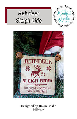 Reindeer Sleigh Ride - Cross Stitch Pattern