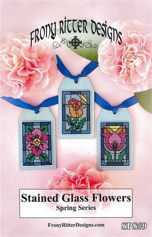 Stained Glass Flowers - Cross Stitch Pattern