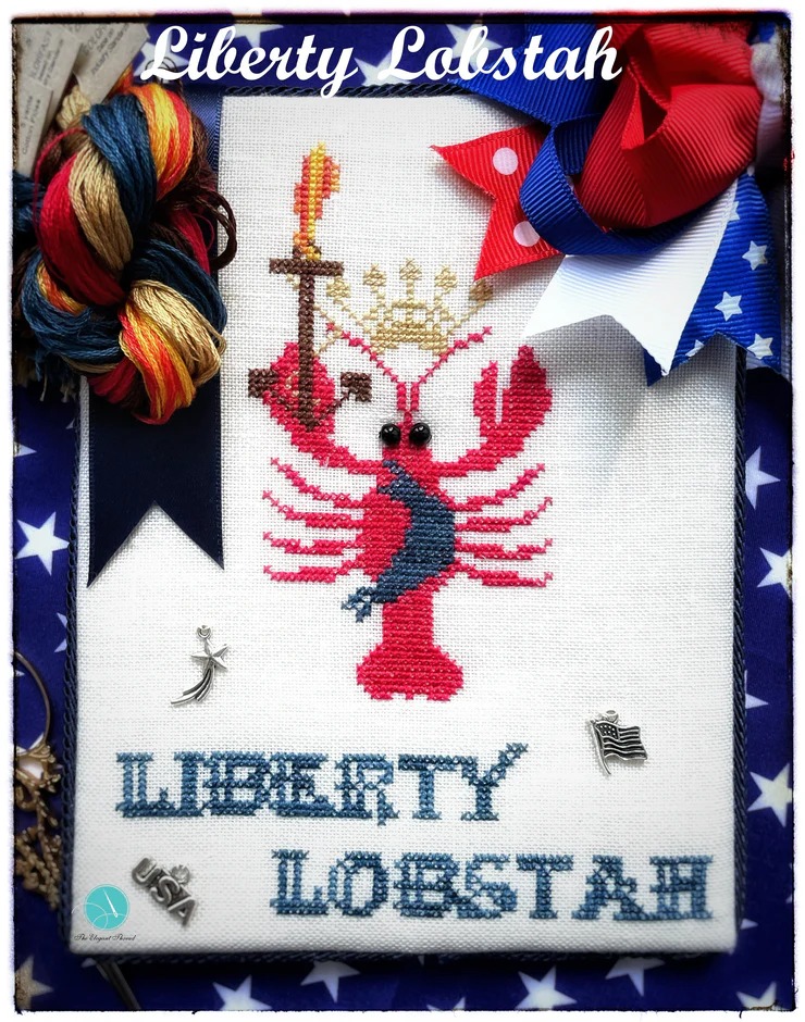 Liberty Lobstah - Cross Stitch Pattern
