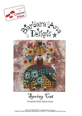 Spring Cat - Cross Stitch Pattern