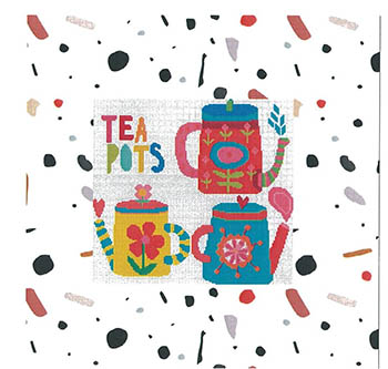 Tea Pots - Cross Stitch Pattern 