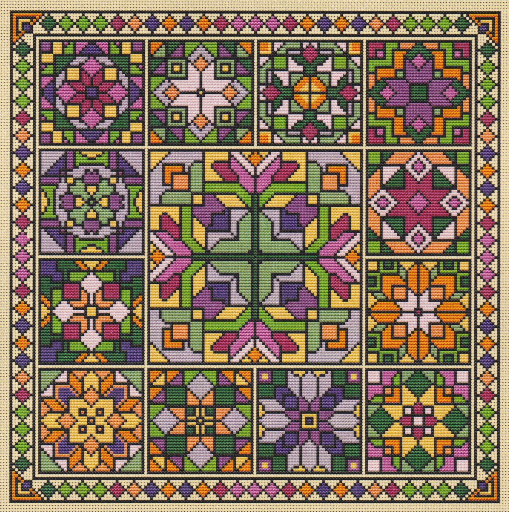 Garden Glass - Cross Stitch Pattern