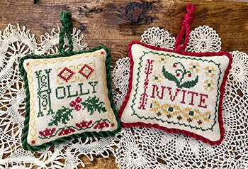 Vintage Christmas Alphabet 4 - Cross Stitch Pattern