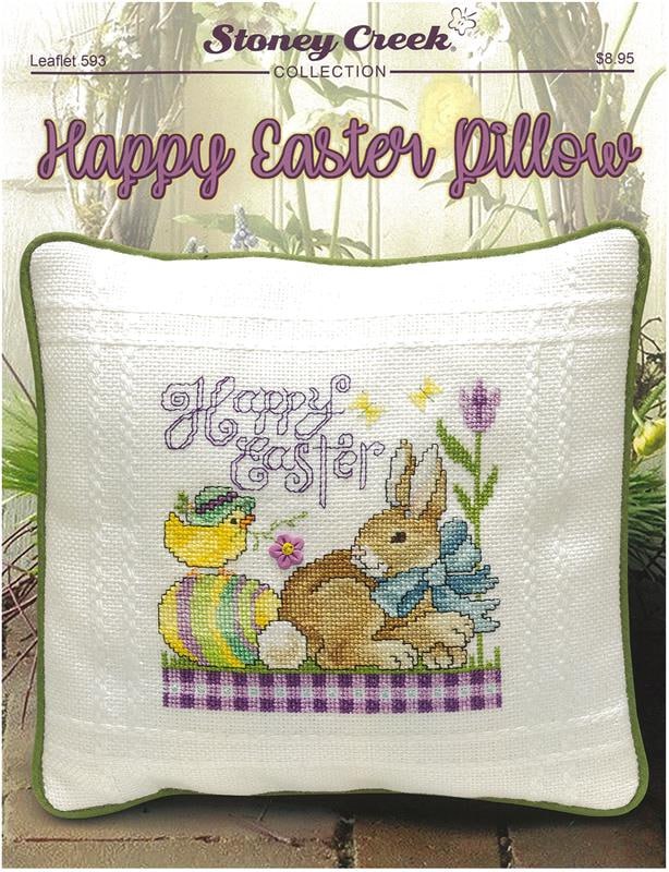 Happy Easter Pillow - Cross Stitch Pattern