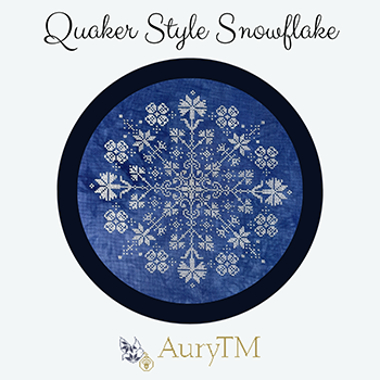 Snowflake Quaker Style - Cross Stitch Pattern
