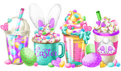 Easter Coffees Magnet - Needle Minder