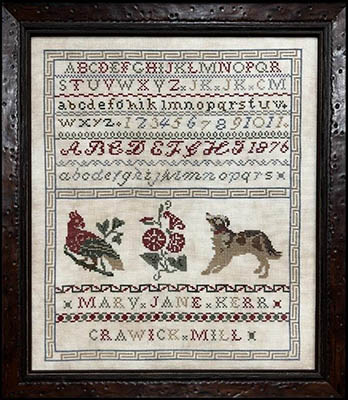 Mary Jane Kerr 1876 - Cross Stitch Pattern