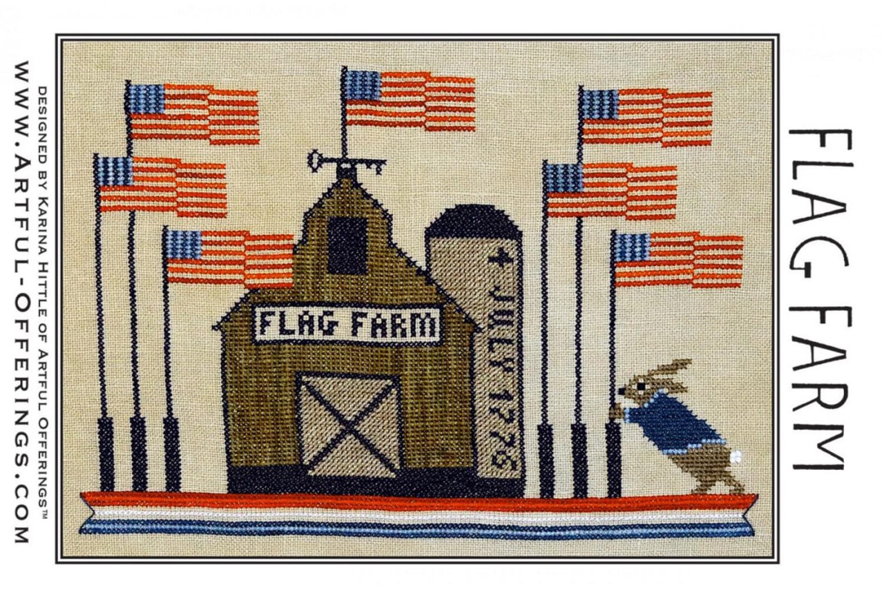 Flag Farm - Cross Stitch Pattern