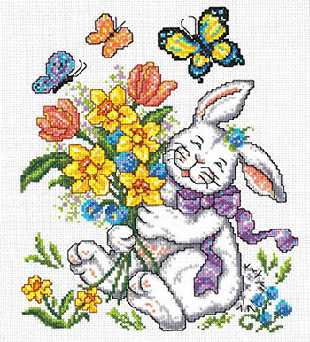 Spring Bunny - Cross Stitch Pattern