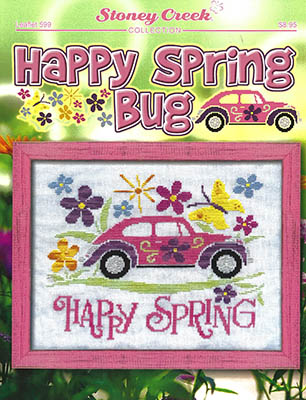 Happy Spring Bug - Cross Stitch Pattern