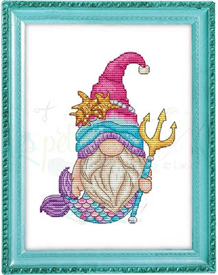 Gnome Mermaid - Cross Stitch Pattern 