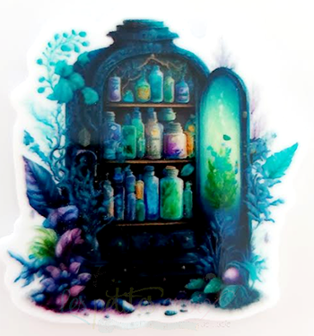 Apothecary Cabinet Magnet - Needle Minder