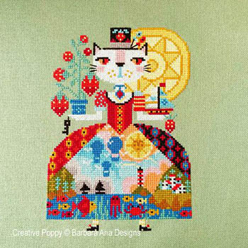 Summer Cat - Cross Stitch Pattern