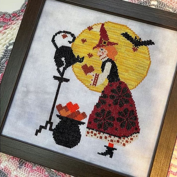Witch's Love - Halloween Cross Stitch Pattern