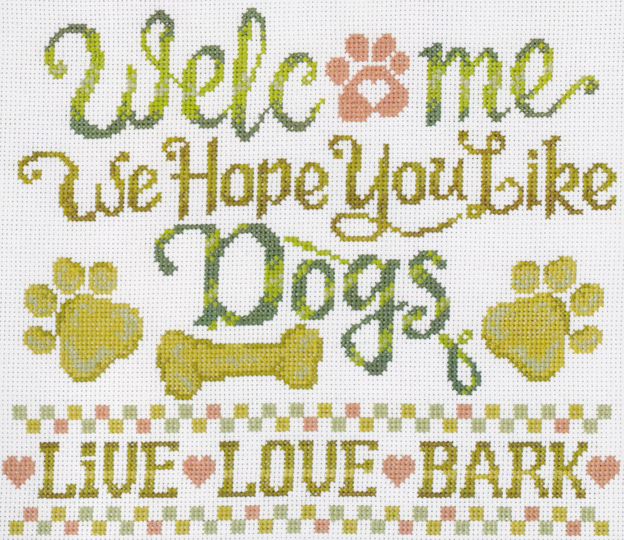 Hope You Like Dogs - Cross Stitch Pattern