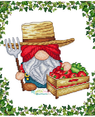 Gnome Farmer - Cross Stitch Pattern