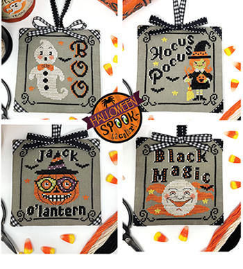 Halloween Spooktacular Ornament 1-4 - Cross Stitch Pattern