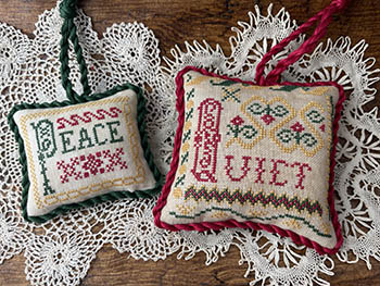 Vintage Christmas Alphabet 7 - Cross Stitch Pattern