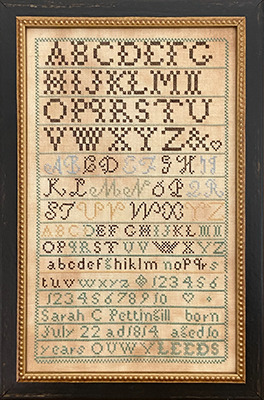 Sarah Pettingill 1824 - Cross Stitch Pattern