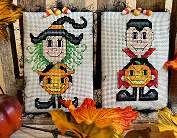 Trick Or Treat Friends - Halloween Cross Stitch Pattern