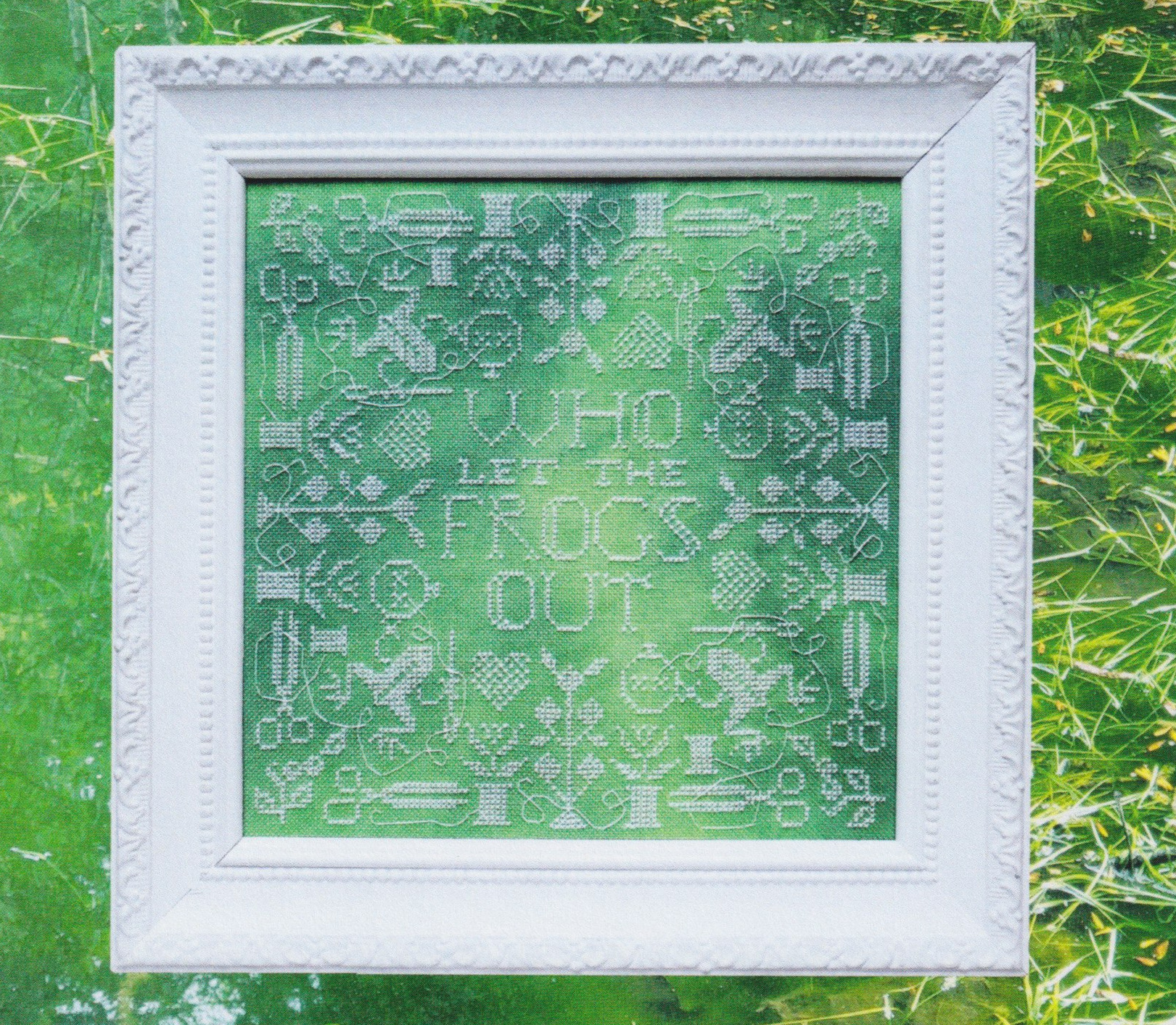 Who Let The Frogs Out - Cross Stitch Pattern