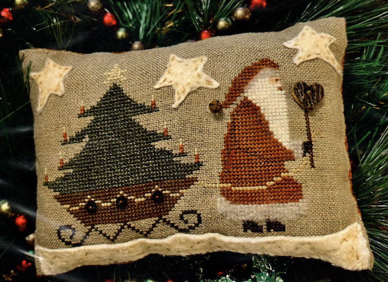 Santa's On His Way - Christmas Cross Stitch Pattern