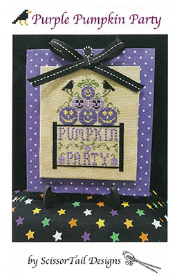 Purple Pumpkin Party - Cross Stitch Pattern
