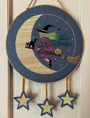 Broom To The Moon - Cross Stitch Pattern