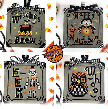 Halloween Spooktacular Ornament 9-12 - Cross Stitch Pattern