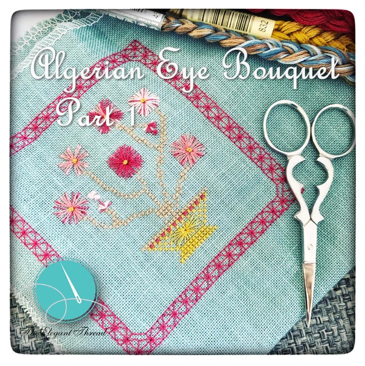 Algerian Eye Bouquet - Cross Stitch Pattern