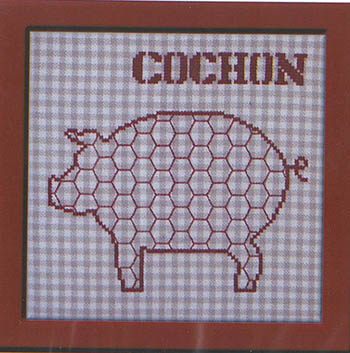 Cochon (Pig) - Cross Stitch Pattern