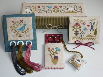 Les Oiseaux Bleus II - Cross Stitch Pattern