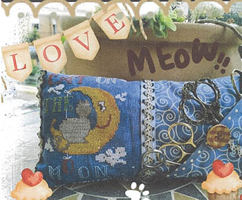 Cat On The Moon - Cross Stitch Pattern