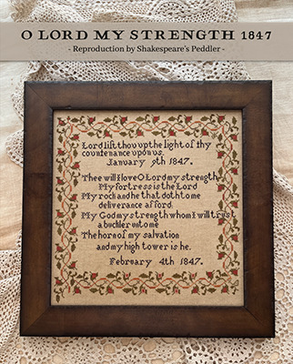 O Lord My Strength 1847 - Christian Cross Stitch Pattern