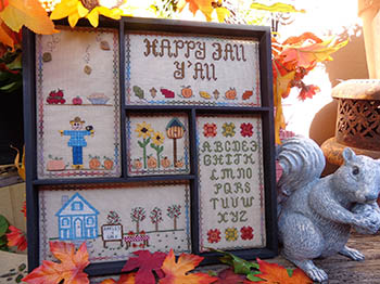 Autumn Shadowbox - Cross Stitch Pattern