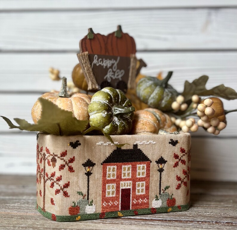 Autumn In A Box - Cross Stitch Pattern