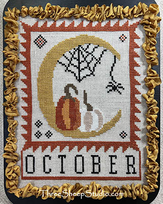 October Moon - Cross Stitch Pattern