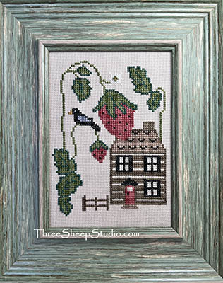 Strawberry Cottage - Cross Stitch Pattern